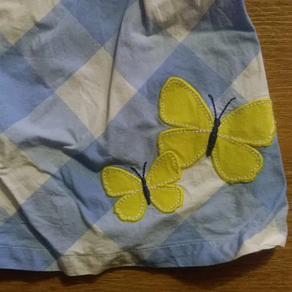 Carter's Dress Size 9 months Plaid Butterfly baby girl